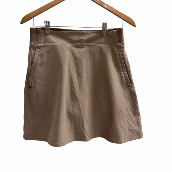 ATHLETA Brooklyn Heights Skort Skirt Brown Size 4 - Picture 2 of 9